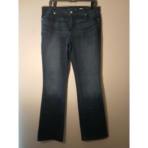 Michael Kors Womens Bootcut Jeans Dark Wash Size 10 Medium Rise Stretch